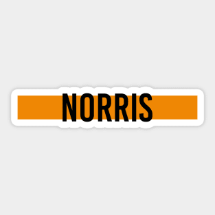 Lando Norris Driver Name - 2022 Season #4 Sticker